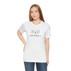 Social Battery Low T-Shirt — Minimal Camping Nature Graphic Introvert Tee