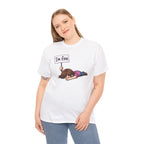 Cute Cartoon Girl 'I'm Fine' Funny Dry Humor Graphic Tee