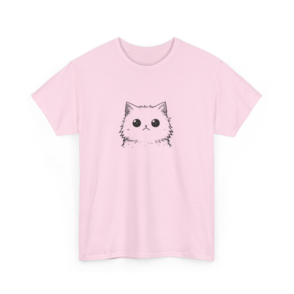 Cat Face Graphic Tee – Cute Minimalist Kitten T-Shirt
