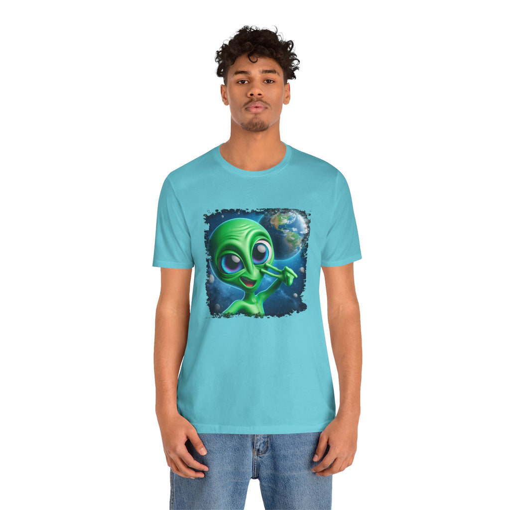 Unisex Jersey Alien Selfie Short Sleeve Tee
