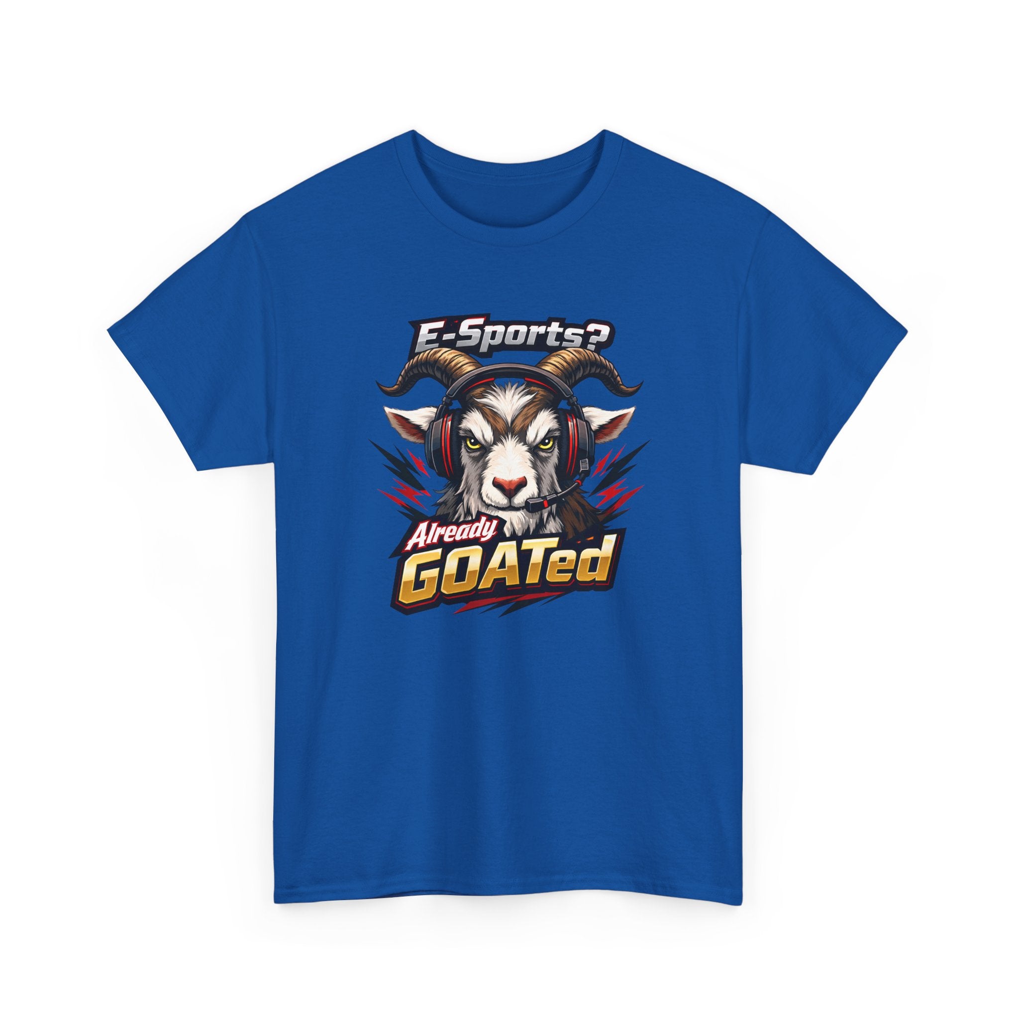 GOATed Esports T-Shirt – “Already GOATed” Sports Fan Graphic Tee