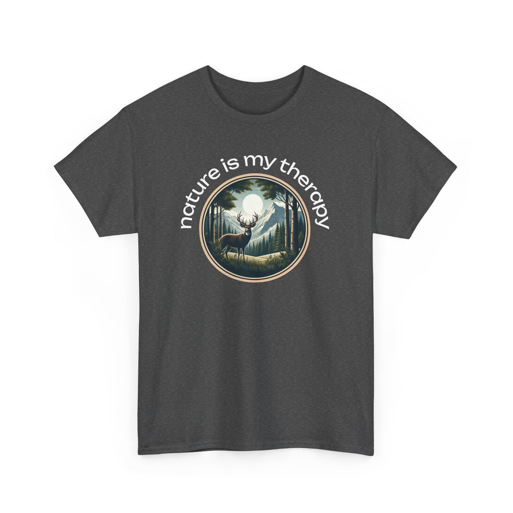 Nature Is My Therapy T-Shirt — Forest Meditation Graphic Tee