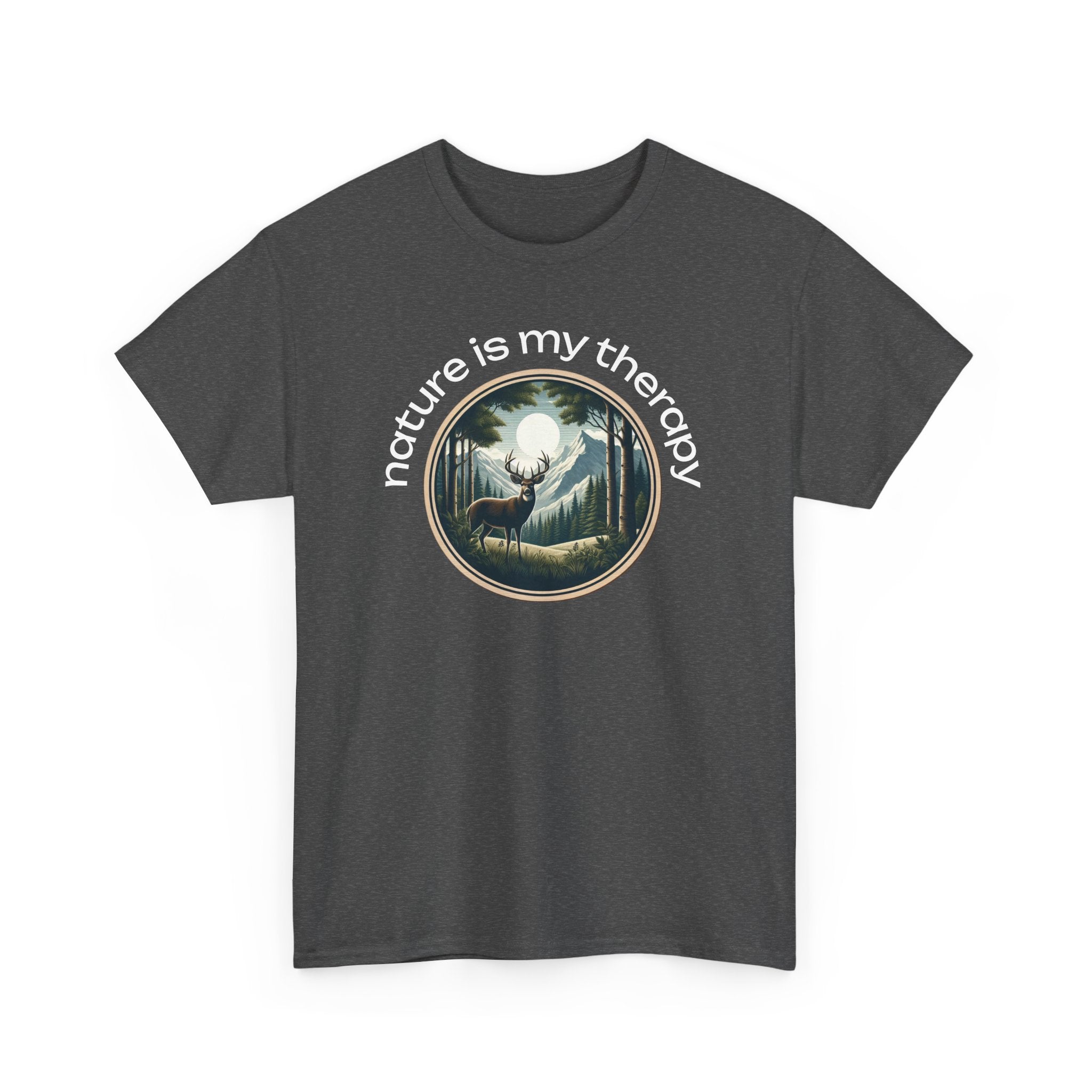 Nature Is My Therapy T-Shirt — Forest Meditation Graphic Tee