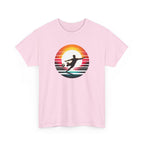 Football Soccer Silhouette Tee — Retro Sunset Soccer T-Shirt