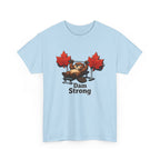 Dam Strong Tee — Funny Canadian Beaver Weightlifting T-Shirt