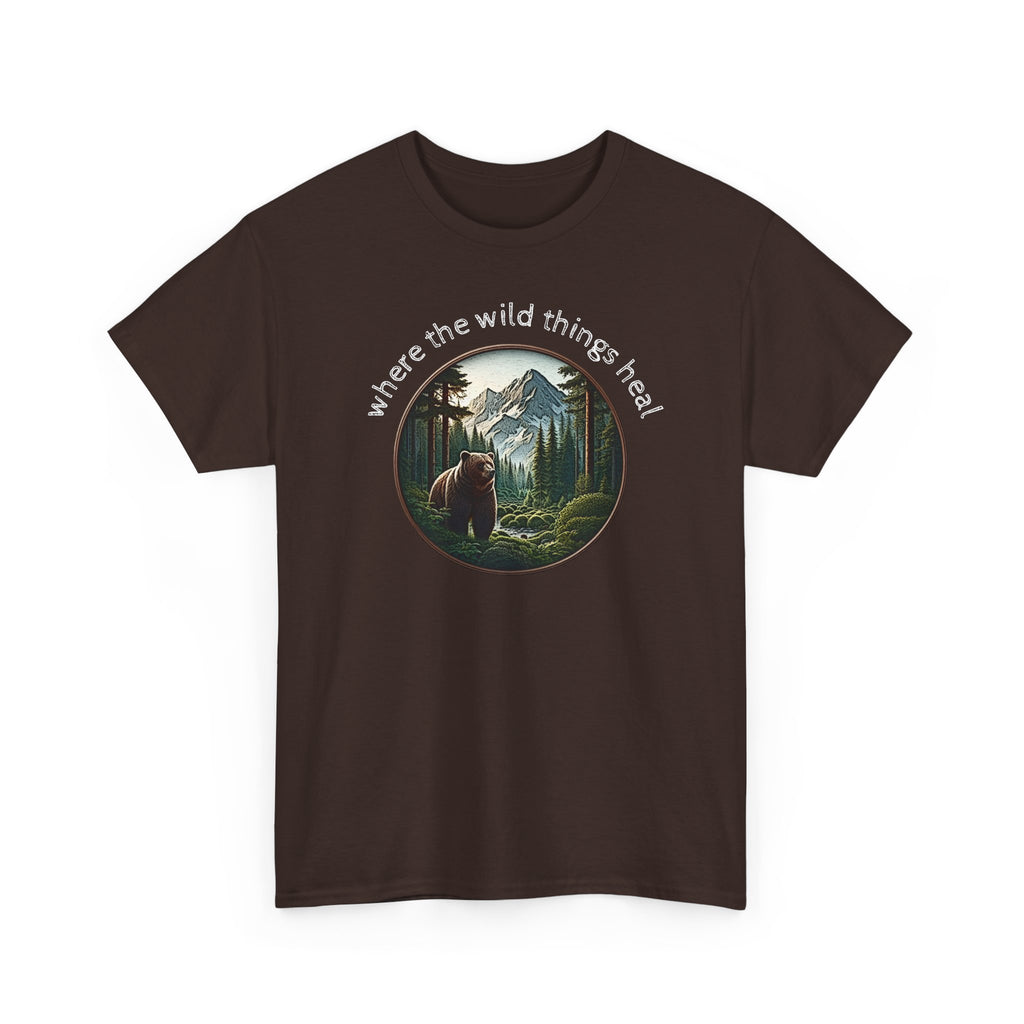 Where the Wild Things Heal - Outdoor Meditation T-Shirt