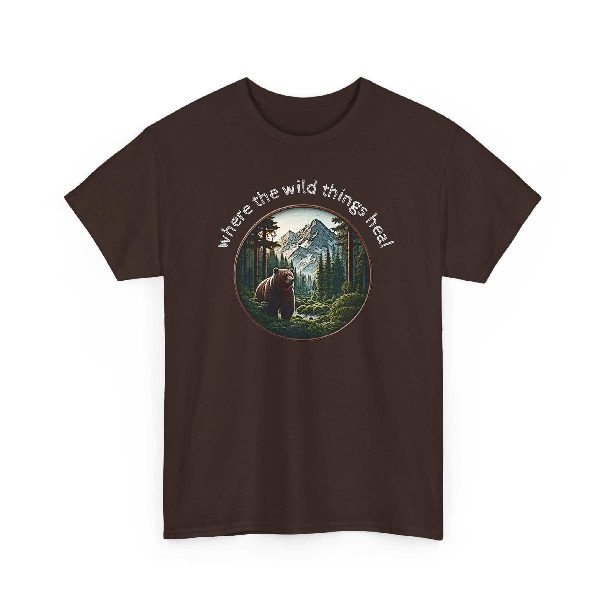 Where the Wild Things Heal - Outdoor Meditation T-Shirt