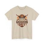 Gridiron Grit Tee — Cowboy Skull Football T‑Shirt