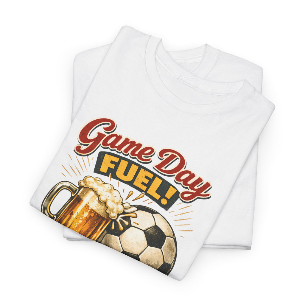 Game Day Fuel Soccer T-Shirt — Cheers & Goals Snack & Beer Graphic Tee