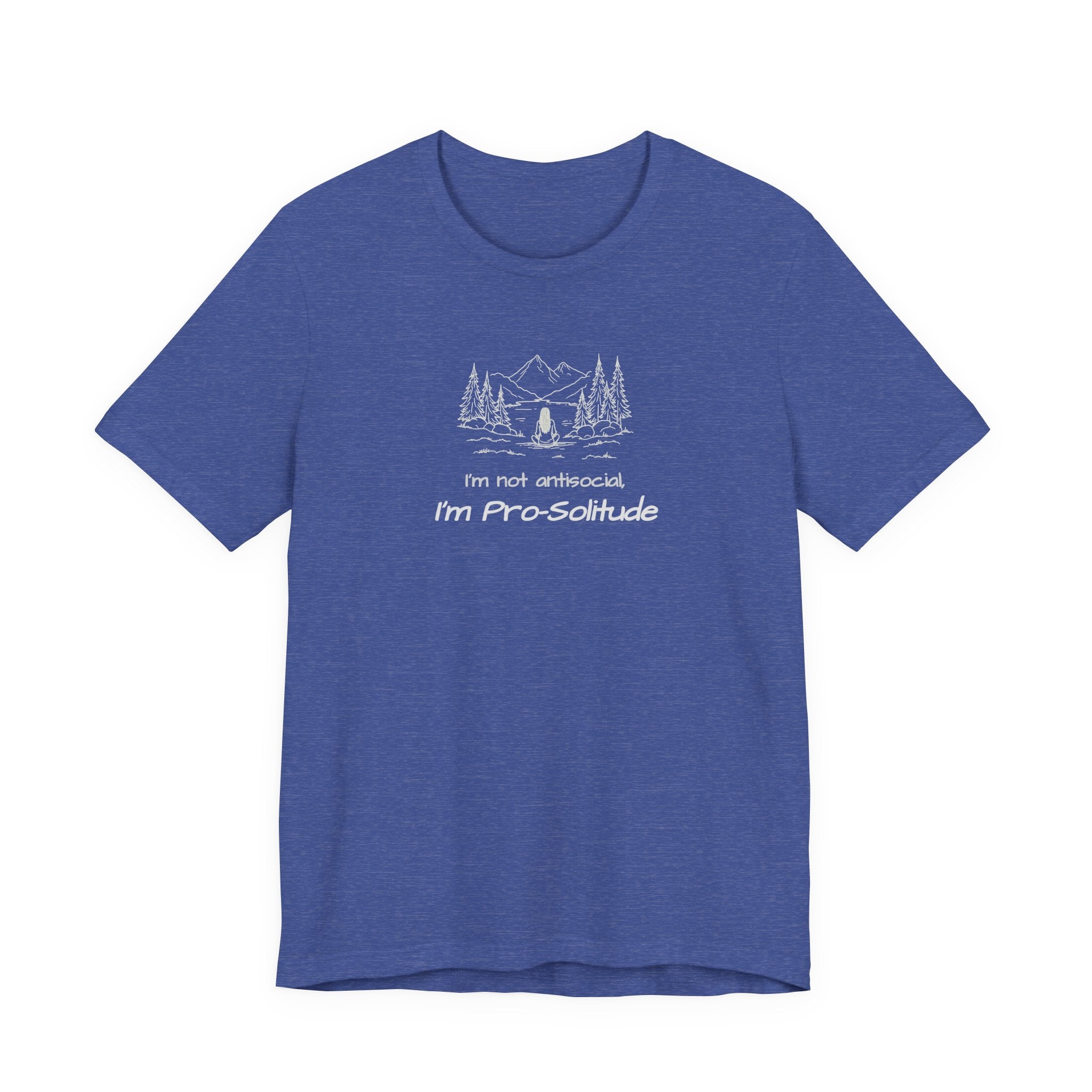 T‑Shirt — "I'm not antisocial, I'm Pro‑Solitude" Mountain Camping Introvert Graphic Tee