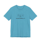 Social Battery Low T-Shirt — Minimal Nature Camping Graphic Introvert Tee