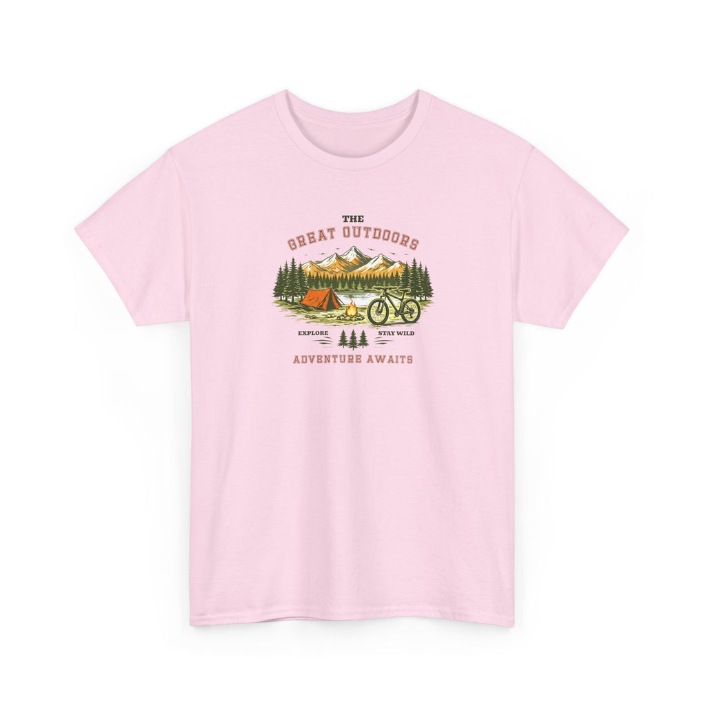 Outdoor Adventure T-Shirt — "The Great Outdoors"  Bike Nature Camping Tee