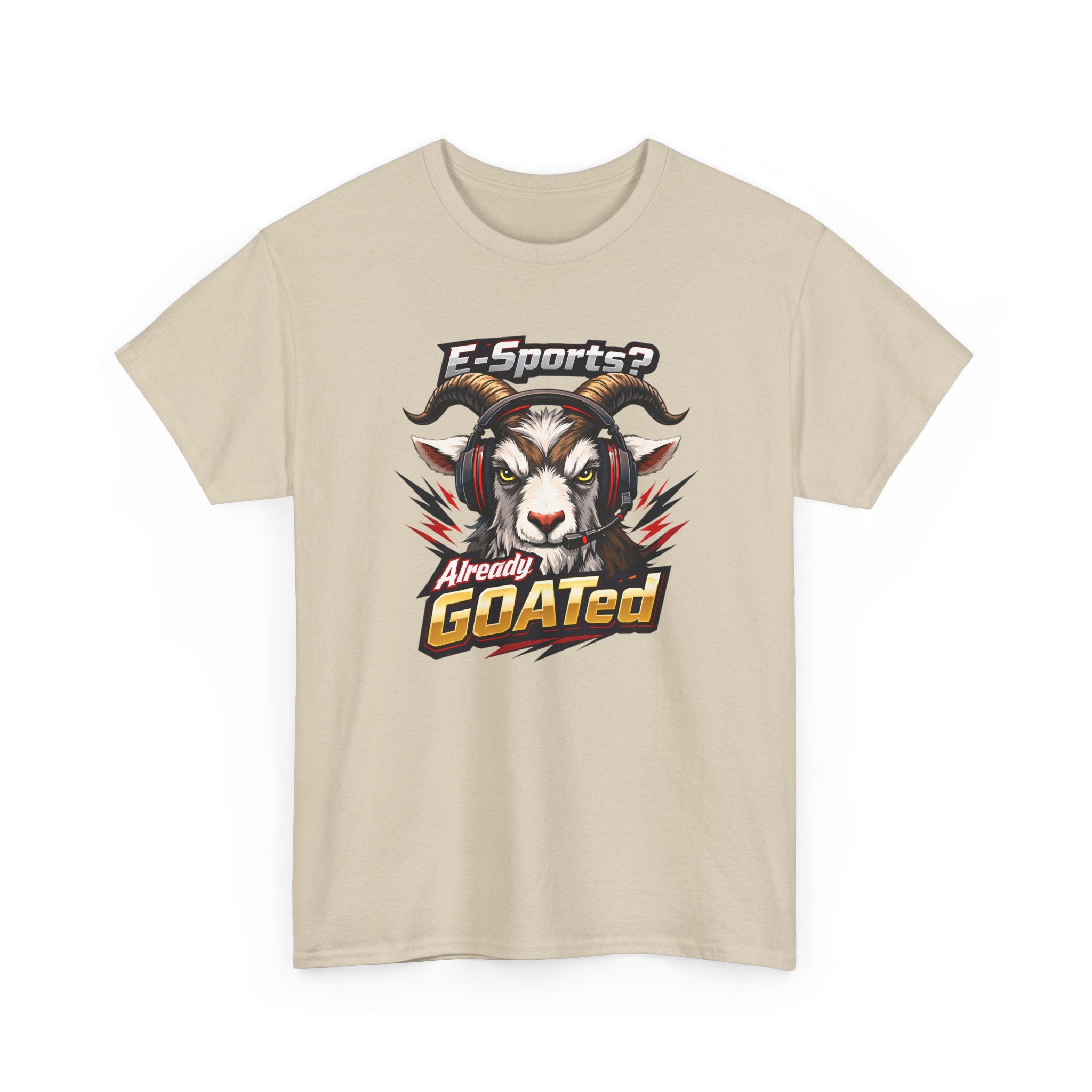 GOATed Esports T-Shirt – “Already GOATed” Sports Fan Graphic Tee