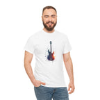 Guitar Splash T‑Shirt — Watercolor Electric Bass Guitar Music Tee