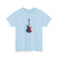 Guitar Splash T‑Shirt — Watercolor Electric Bass Guitar Music Tee