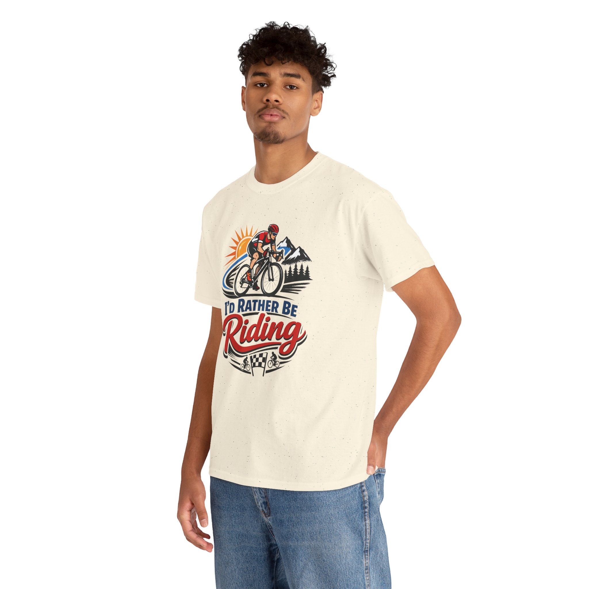 I'd Rather Be Riding T-Shirt — Cyclist Mountain Biking Tee