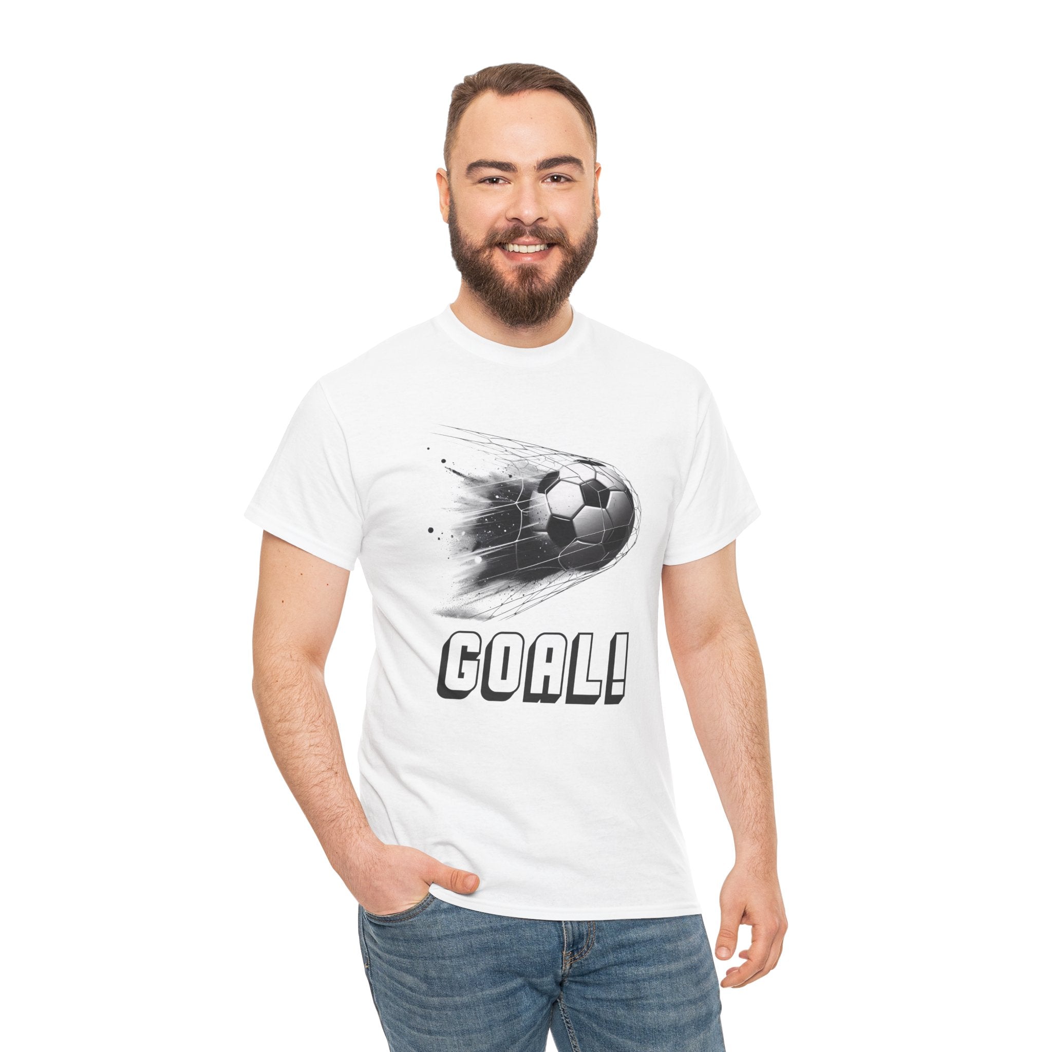 Football Soccer 'GOAL!' Graphic Tee - Fast Ball Design, Soccer Fan Shirt