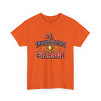 Trash Talk Champion T-Shirt — #1 Trophy Graphic Tee for Gamers & Sports Fans