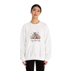 Cozy Vibes Only Sweatshirt — Cute Hugging Capybaras Crewneck