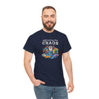 Embracing the Chaos T‑Shirt — Playful Raccoon & Messy Wardrobe Graphic Tee