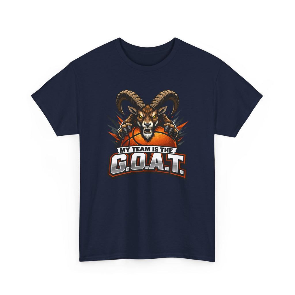 G.O.A.T. Graphic Tee — Fierce Goat Basketball Player Fan Shirt