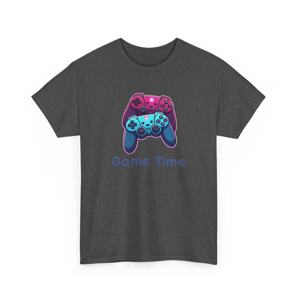 Gaming Tee - 'Game Time' Dual Controllers Graphic Shirt for Gamers