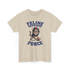 Feline Defense Force T-Shirt — Cute Football Cat Tee for Cat Lovers & Sports Fans