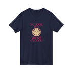 Wine O'Clock V-Neck Tee — Funny Wine Lover Shirt