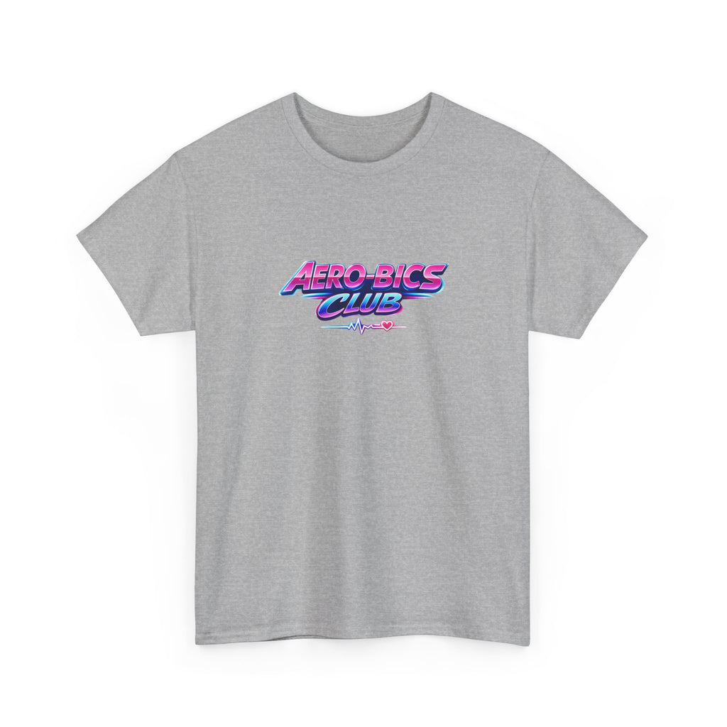 Aero-Bics Club T-Shirt — Retro 80s Neon Fitness Tee