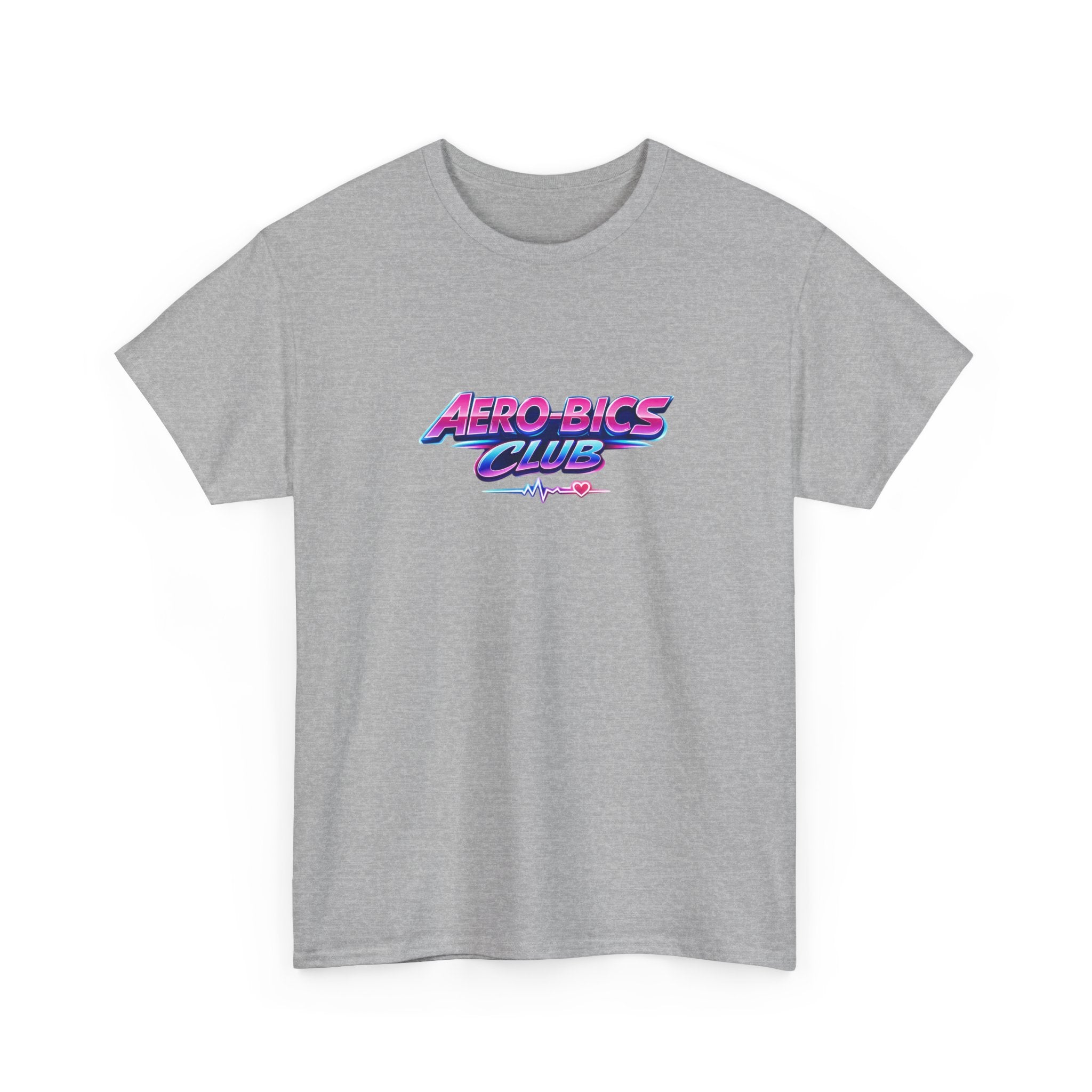 Aero-Bics Club T-Shirt — Retro 80s Neon Fitness Tee