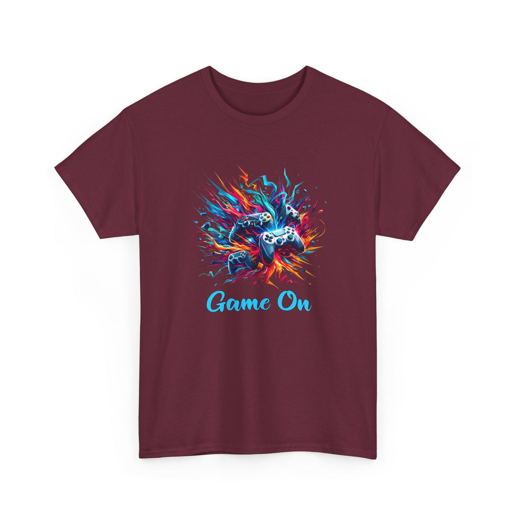 Gaming T-Shirt — 'Game On' Color Splash Controller Tee