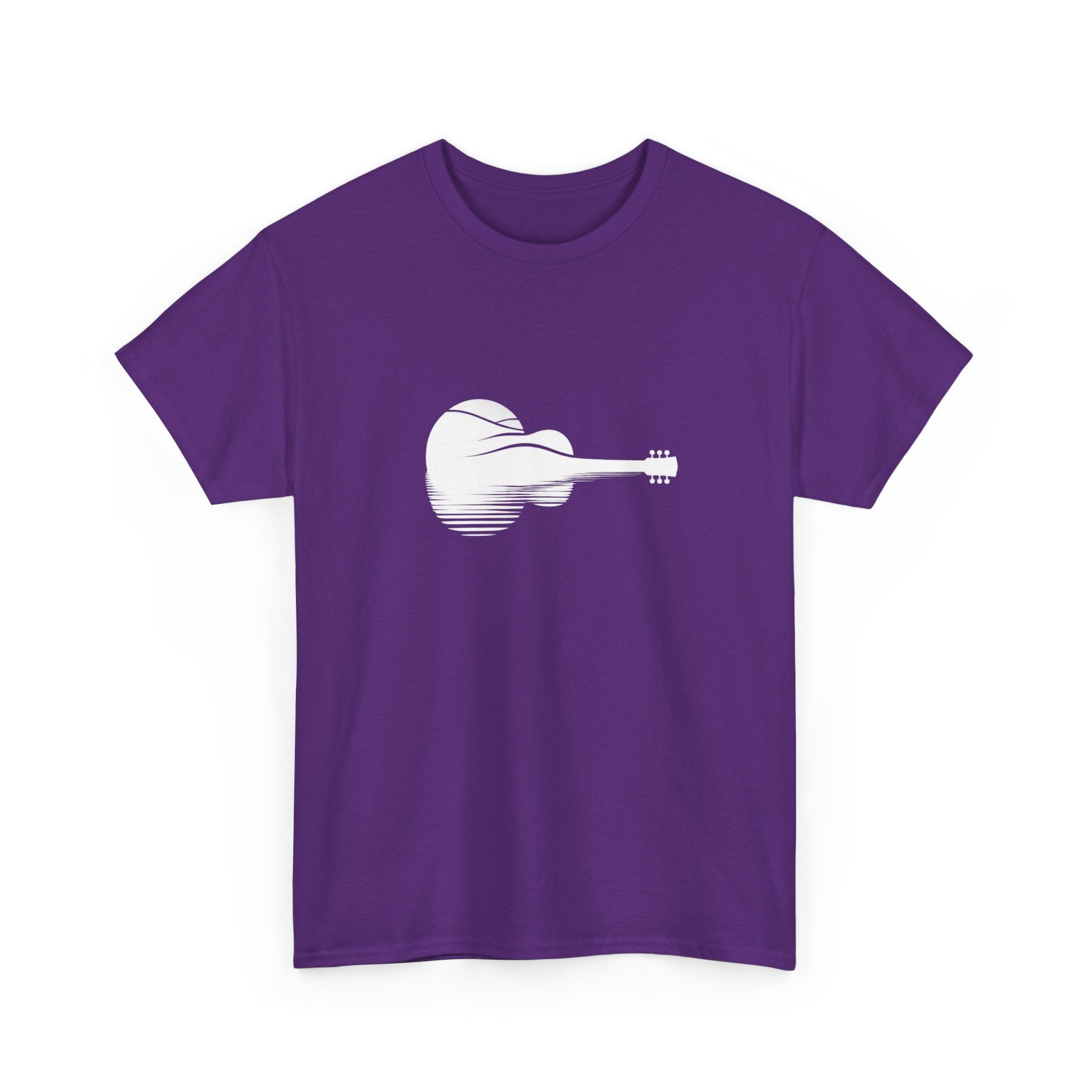 Guitar Silhouette Tee – Minimal Acoustic Music T-Shirt