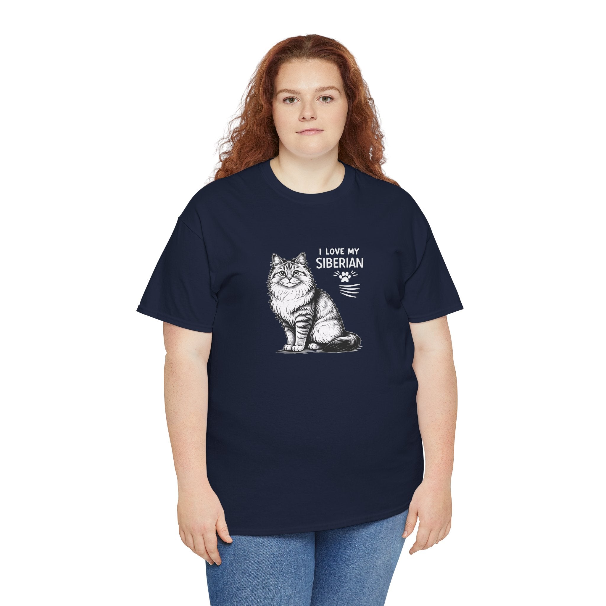 Siberian Cat T-Shirt — "I Love My Siberian" Tee