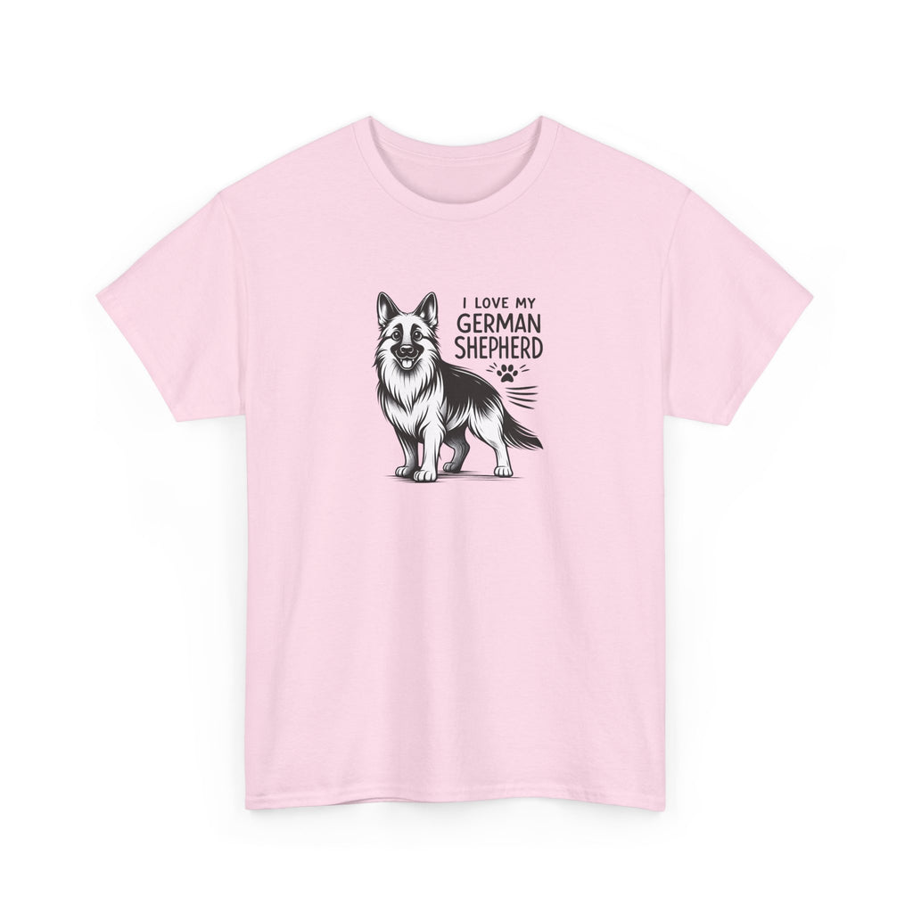 I Love My German Shepherd T-Shirt — Cute German Shepherd Dog Tee for Dog Lovers