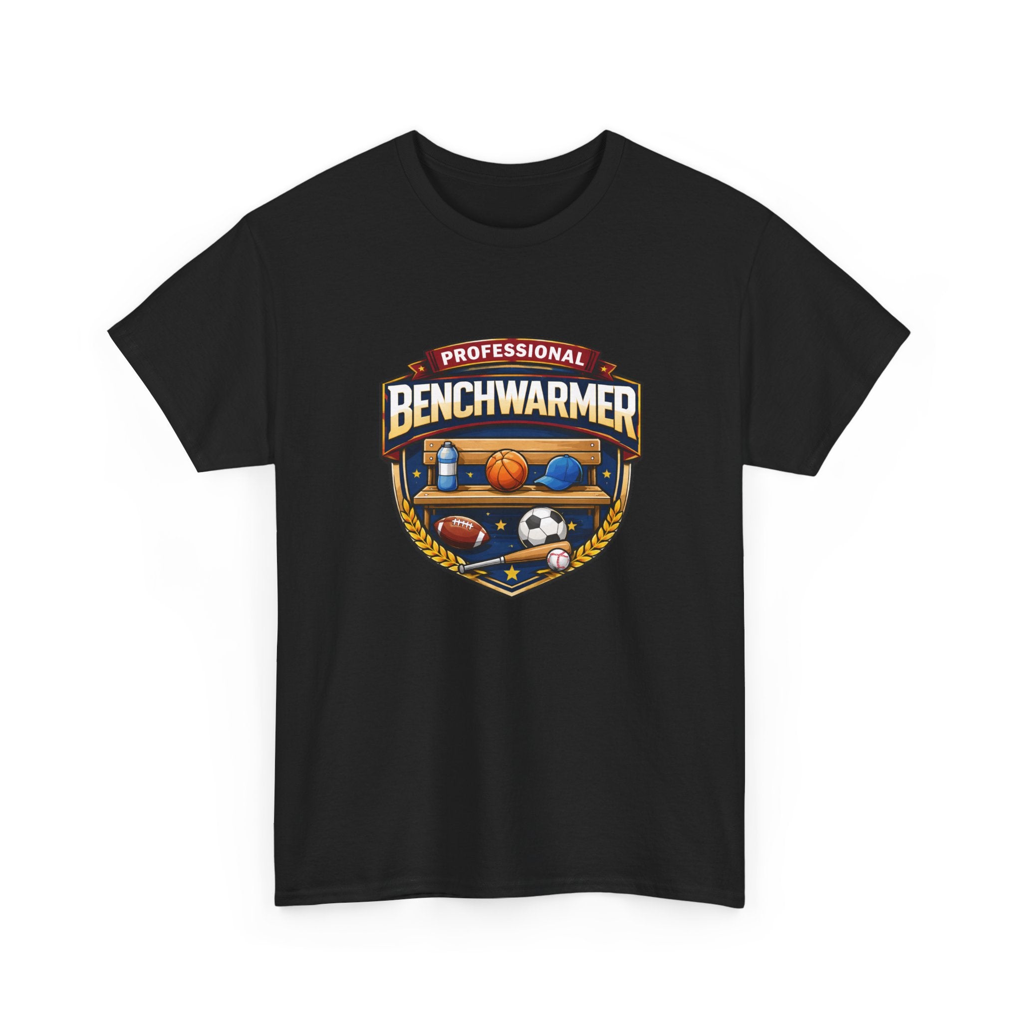 Professional Benchwarmer Sports T-Shirt — Funny Basketball Soccer Baseball Design
