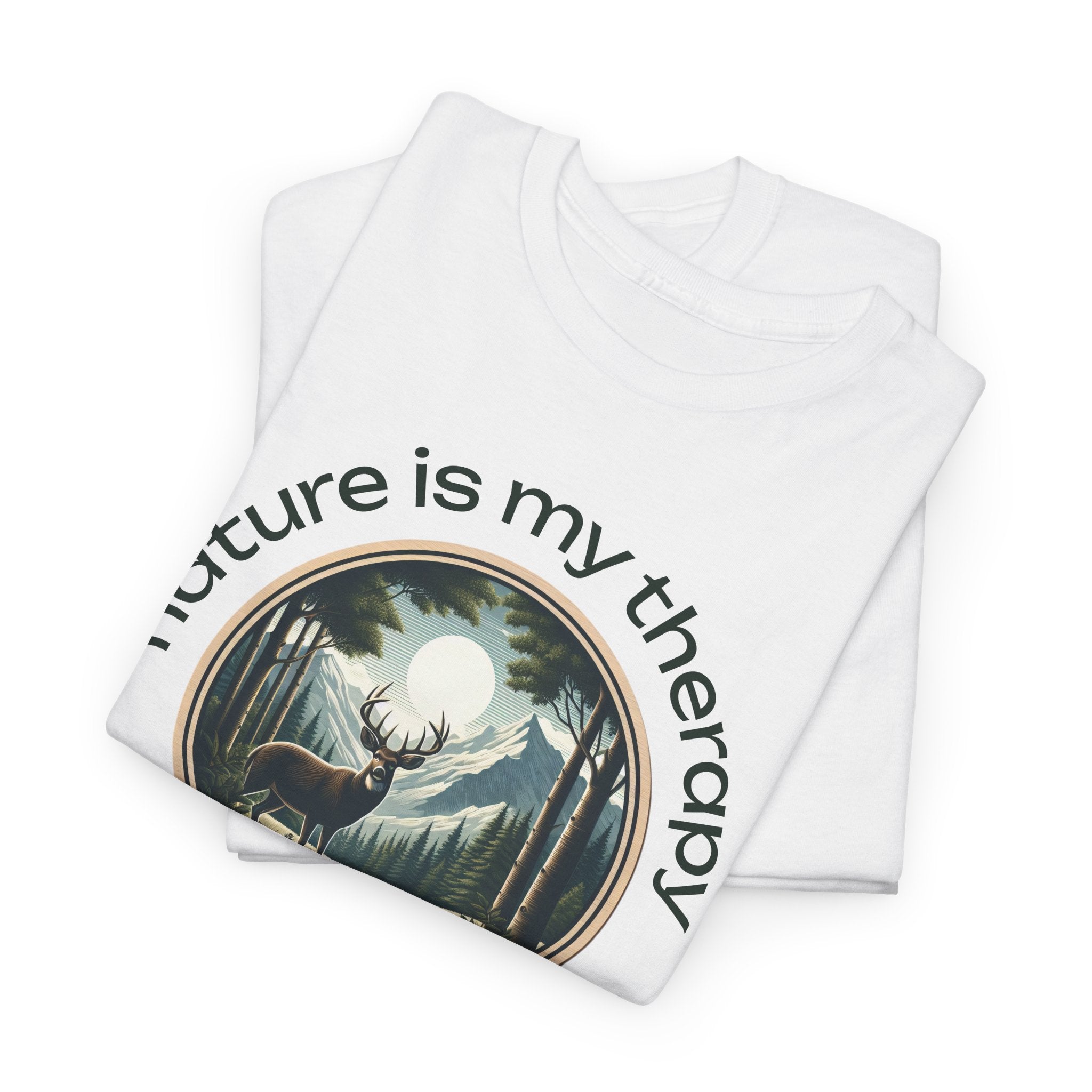 Nature Is My Therapy T-Shirt — Forest Meditation Graphic Tee