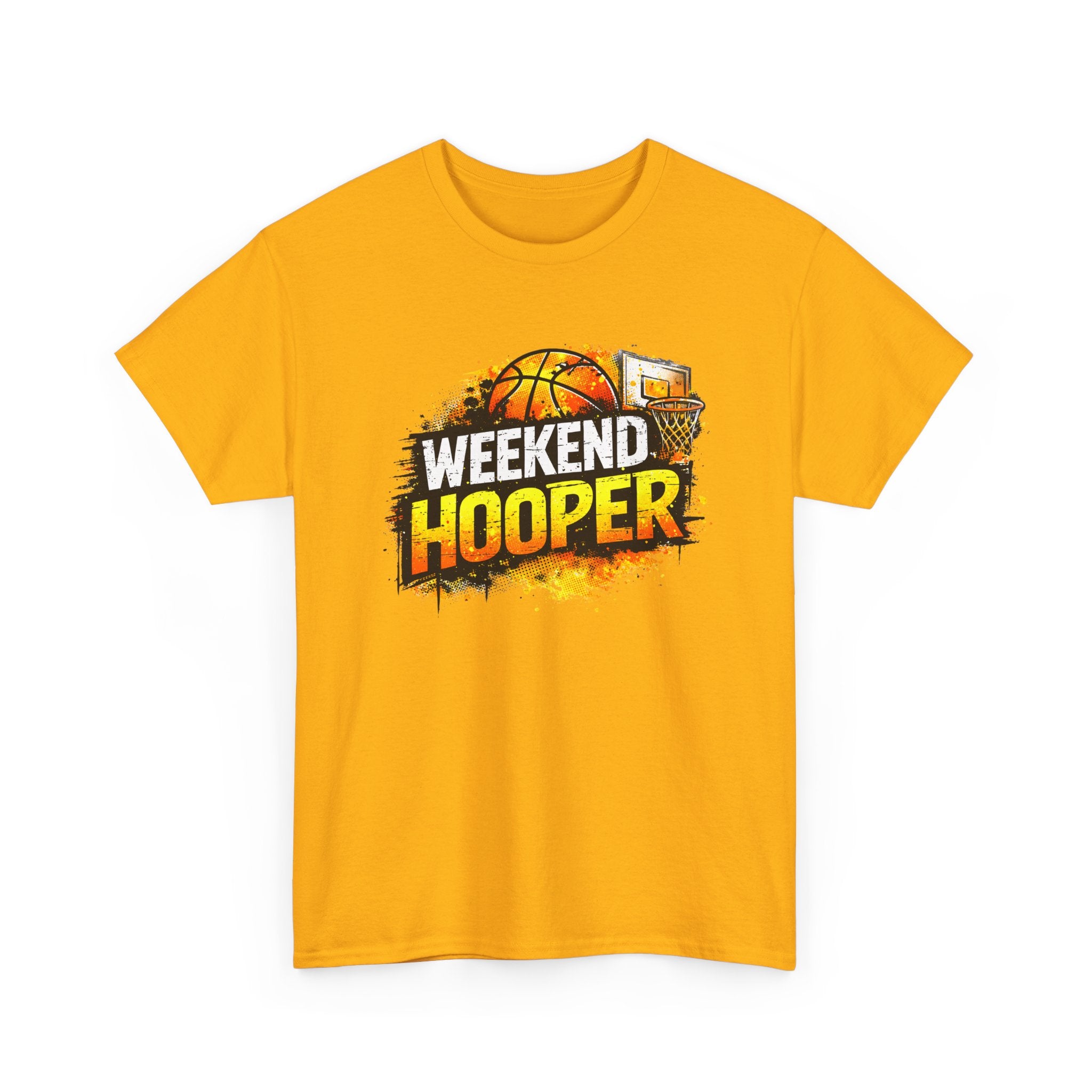 Weekend Hooper Basketball T‑Shirt — Retro Court Graphic Tee for Players & Fans