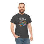 Embracing the Chaos T‑Shirt — Playful Raccoon & Messy Wardrobe Graphic Tee