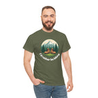 Hiking T-Shirt — 'I'd Rather Be Hiking' Mountain & Camping Graphic Tee