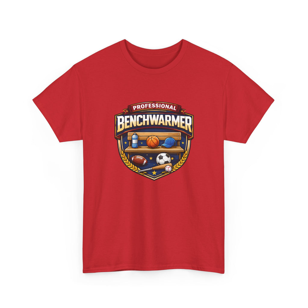 Professional Benchwarmer Sports T-Shirt — Funny Basketball Soccer Baseball Design
