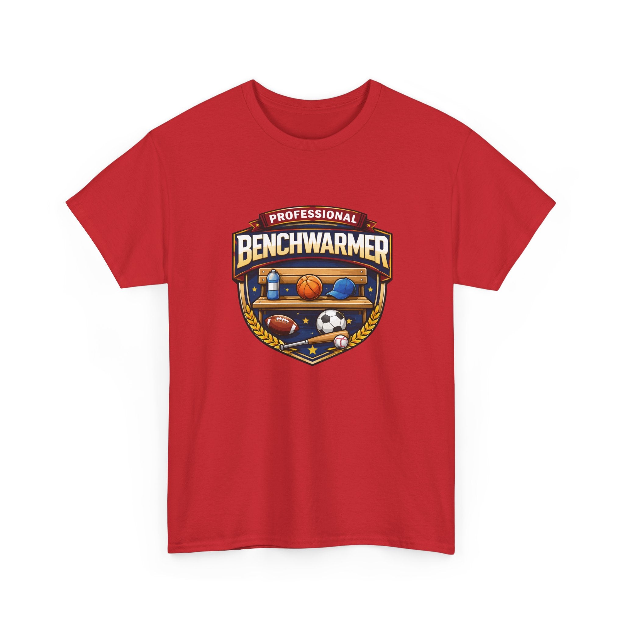 Professional Benchwarmer Sports T-Shirt — Funny Basketball Soccer Baseball Design
