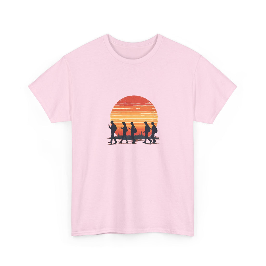 Sunset Smartphone Zombies T-Shirt — Retro Graphic Tee