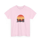 Sunset Smartphone Zombies T-Shirt — Retro Graphic Tee