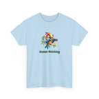 T‑Shirt — Cute Bird with Binoculars "Human Watching" Graphic Tee