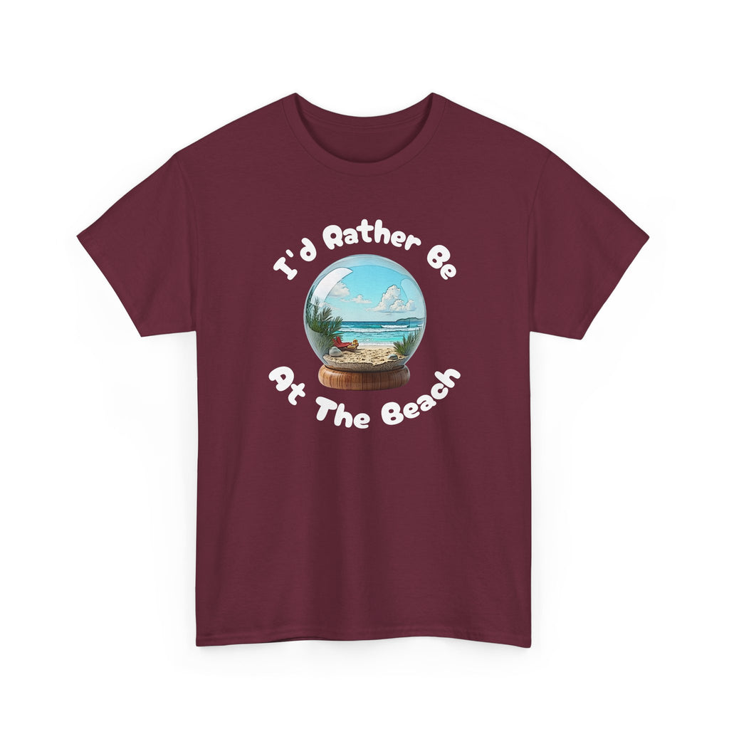 I'd Rather Be At The Beach T-Shirt — Beach Vibes Graphic Tee