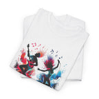 Music And Dance T-Shirt — Colorful Silhouette Graphic Tee