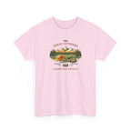 Rock Climbing Camping T-Shirt — "The Great Outdoors: Adventure Awaits" Graphic Tee