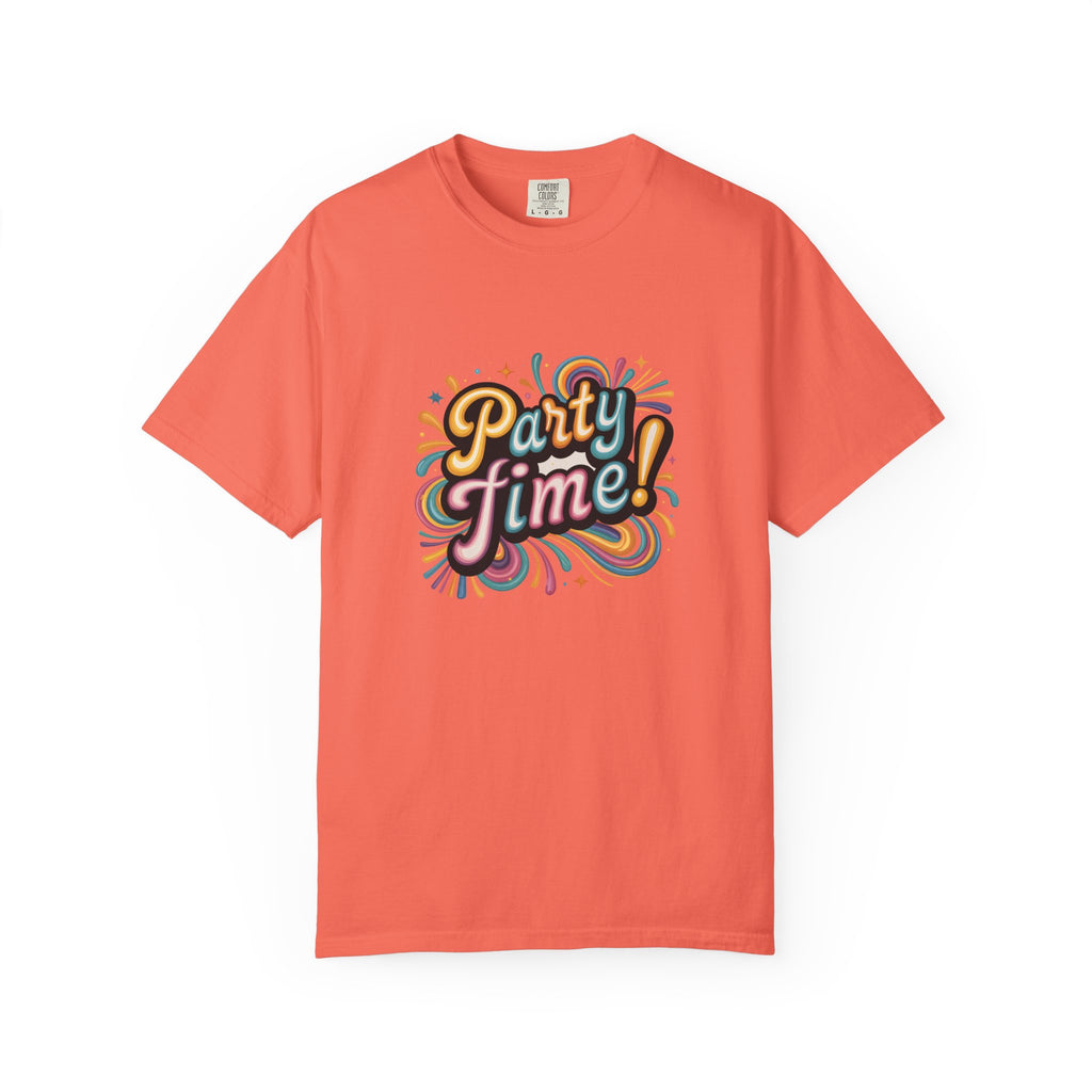 Party Time! Graphic T-Shirt — Retro Colorful Celebration Tee