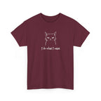 Cat Face Tee — "I Do What I Want" Graphic T-Shirt