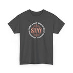 Stay Awesome Graphic Tee — "Stay Wild, Loud, Weird, Cool, Groovy, Awesome"